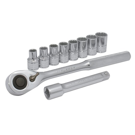 Urrea 1/2" Drive Metric, 10 pcs JBUA01M